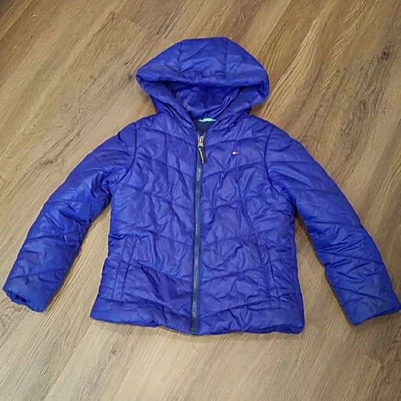 tommy hilfiger puffer jacket girls